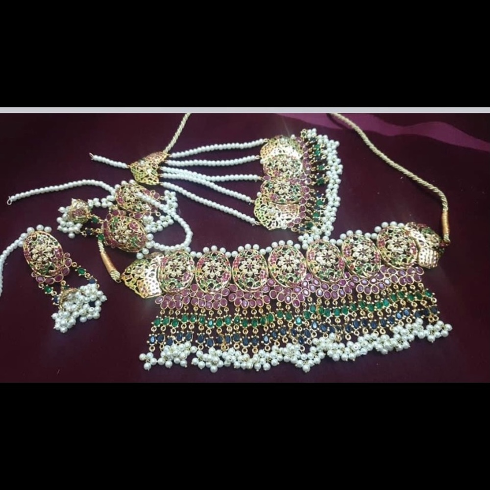 Bridal Indian traditional gold plated sets
